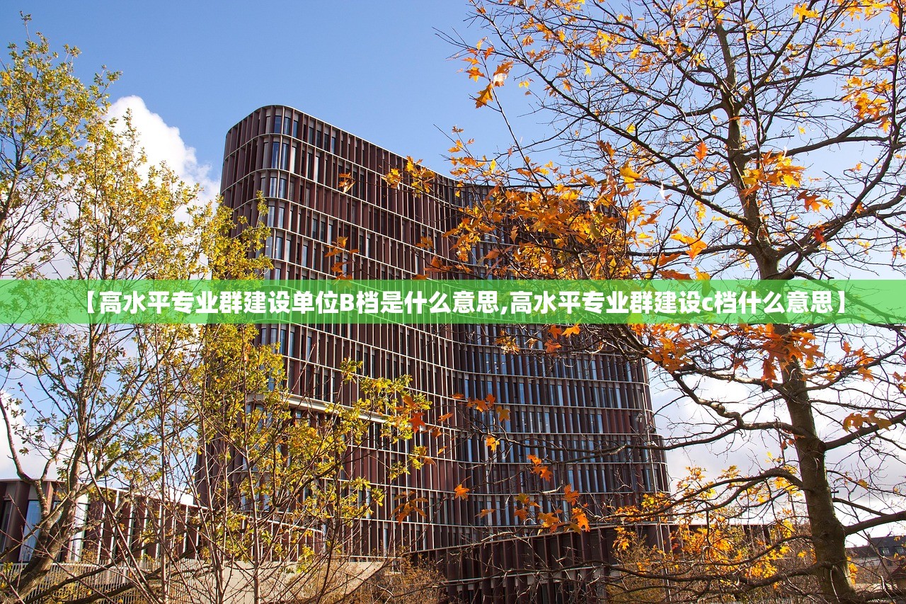 【高水平专业群建设单位B档是什么意思,高水平专业群建设c档什么意思】