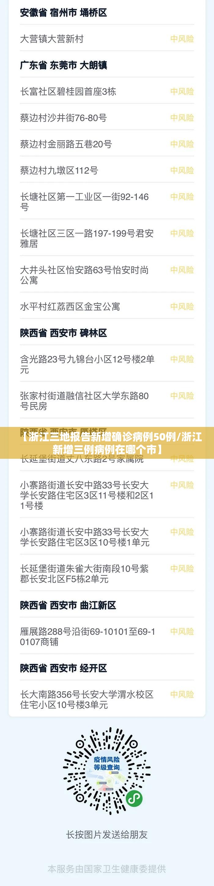 【浙江三地报告新增确诊病例50例/浙江新增三例病例在哪个市】