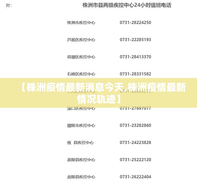 【株洲疫情最新消息今天,株洲疫情最新情况轨迹】