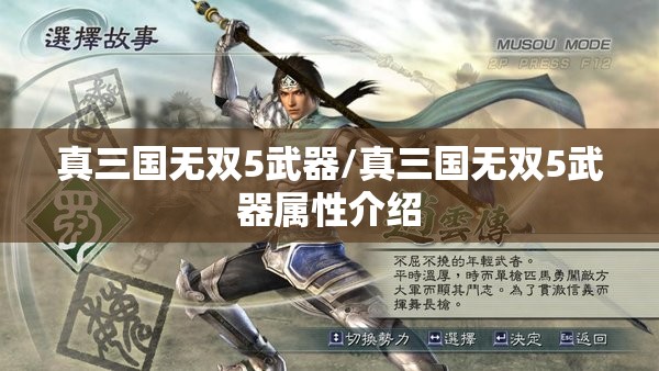 真三国无双5武器/真三国无双5武器属性介绍