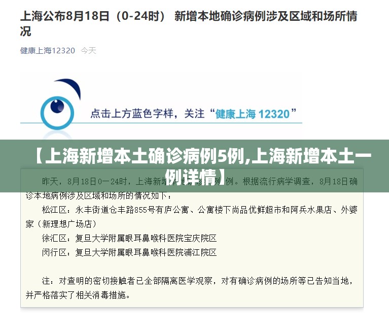 【上海新增本土确诊病例5例,上海新增本土一例详情】 【上海新增本土确诊病例5例,上海新增本土一例详情】