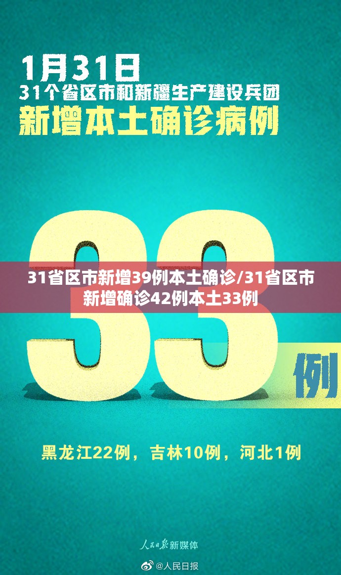 31省区市新增39例本土确诊/31省区市新增确诊42例本土33例