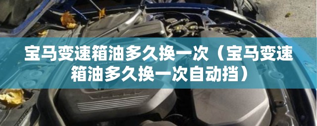 宝马变速箱油多久换一次(宝马变速箱油多久换一次自动挡) 宝马变速箱油多久换一次(宝马变速箱油多久换一次自动挡)