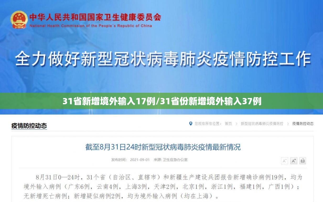 31省新增境外输入17例/31省份新增境外输入37例