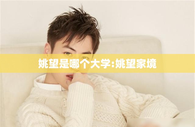 姚望是哪个大学:姚望家境 姚望是哪个大学:姚望家境