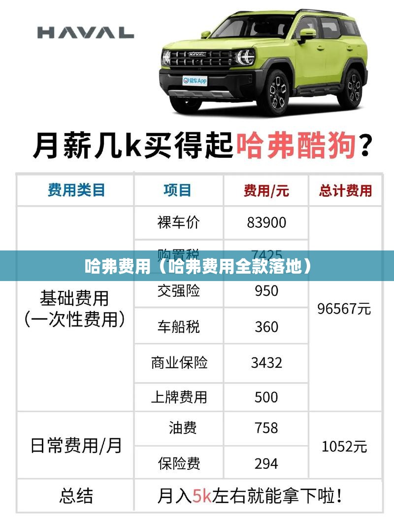哈弗费用(哈弗费用全款落地) 哈弗费用(哈弗费用全款落地)