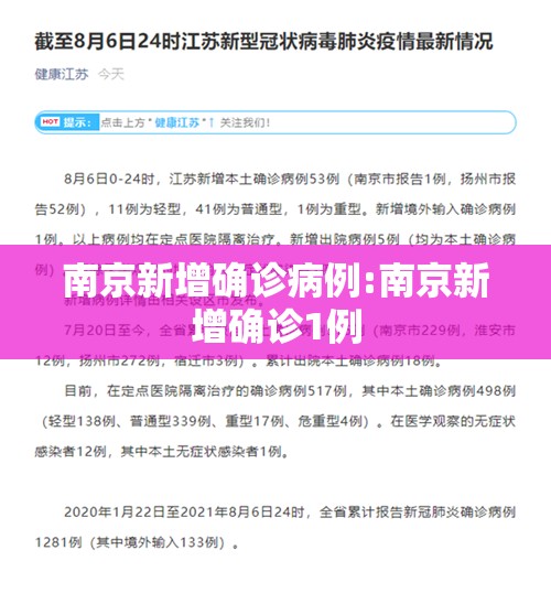 南京新增确诊病例:南京新增确诊1例 南京新增确诊病例:南京新增确诊1例