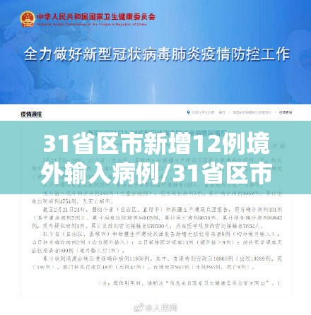 31省区市新增12例境外输入病例/31省区市新增境外输入8例 新闻