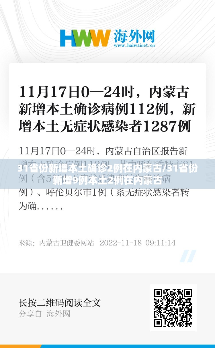 31省份新增本土确诊2例在内蒙古/31省份新增9例本土2例在内蒙古