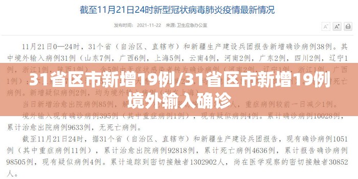31省区市新增19例/31省区市新增19例境外输入确诊 31省区市新增19例/31省区市新增19例境外输入确诊