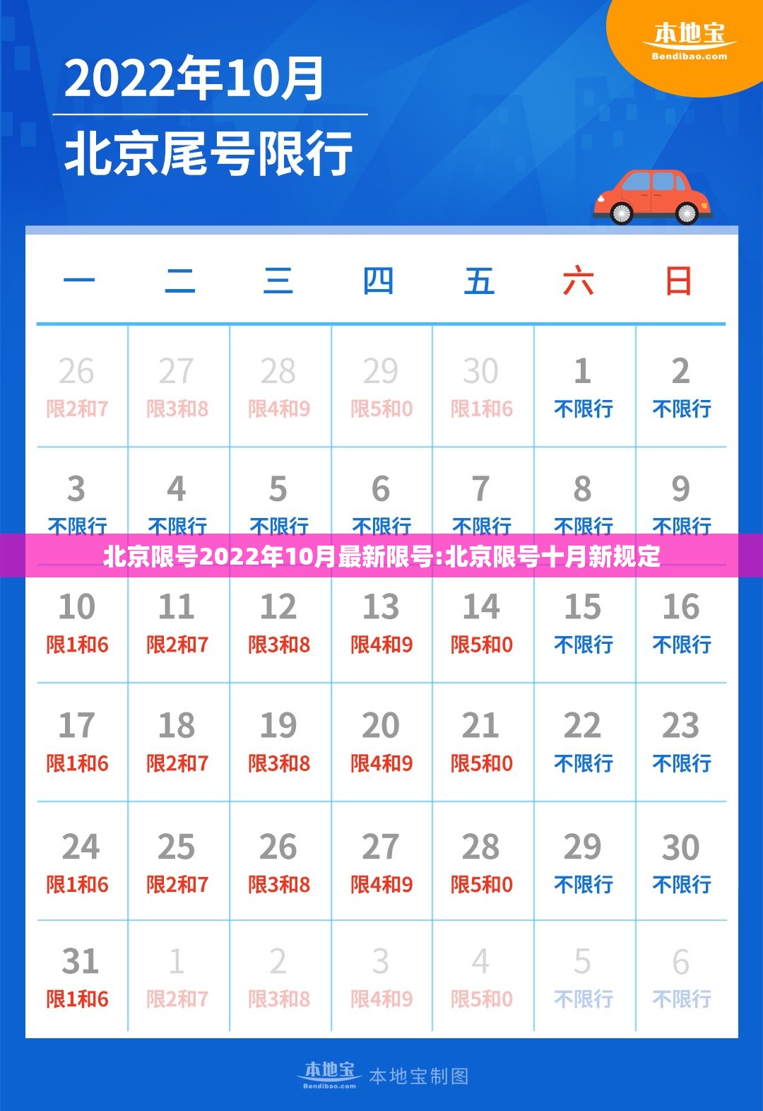 北京限号2022年10月最新限号:北京限号十月新规定 北京限号2022年10月最新限号:北京限号十月新规定