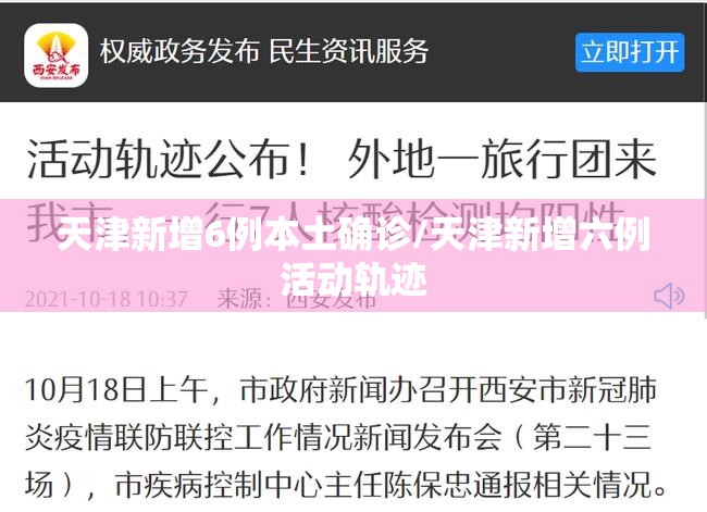 天津新增6例本土确诊/天津新增六例活动轨迹