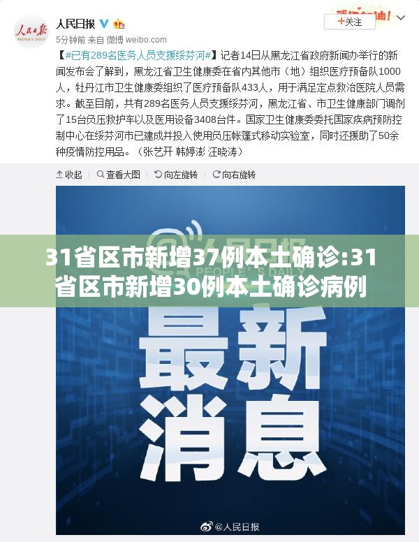 31省区市新增37例本土确诊:31省区市新增30例本土确诊病例 31省区市新增37例本土确诊:31省区市新增30例本土确诊病例