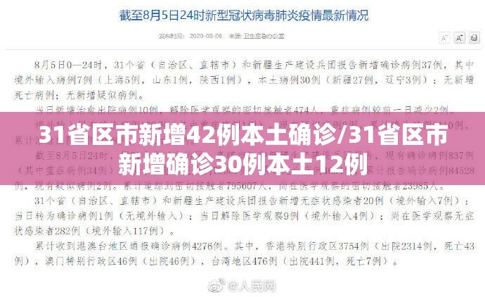 31省区市新增42例本土确诊/31省区市新增确诊30例本土12例 31省区市新增42例本土确诊/31省区市新增确诊30例本土12例