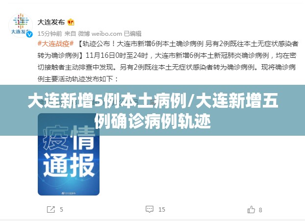 大连新增5例本土病例/大连新增五例确诊病例轨迹 大连新增5例本土病例/大连新增五例确诊病例轨迹