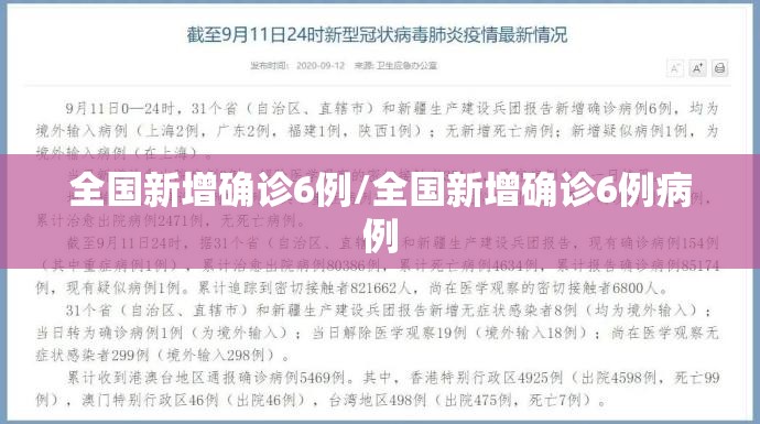 全国新增确诊6例/全国新增确诊6例病例