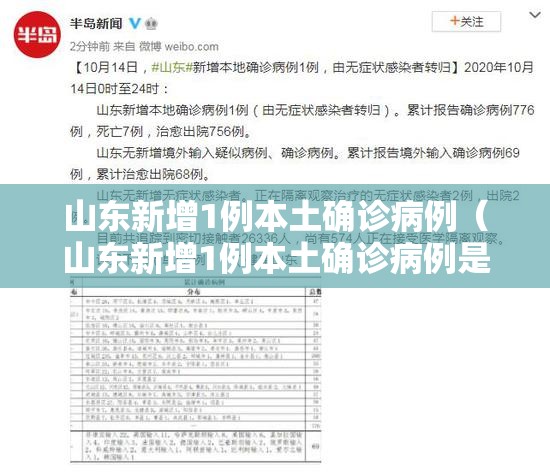 山东新增1例本土确诊病例(山东新增1例本土确诊病例是哪里的) 山东新增1例本土确诊病例(山东新增1例本土确诊病例是哪里的)