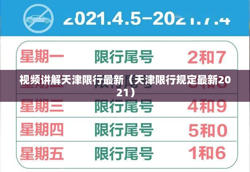 视频讲解天津限行最新(天津限行规定最新2021) 视频讲解天津限行最新(天津限行规定最新2021)