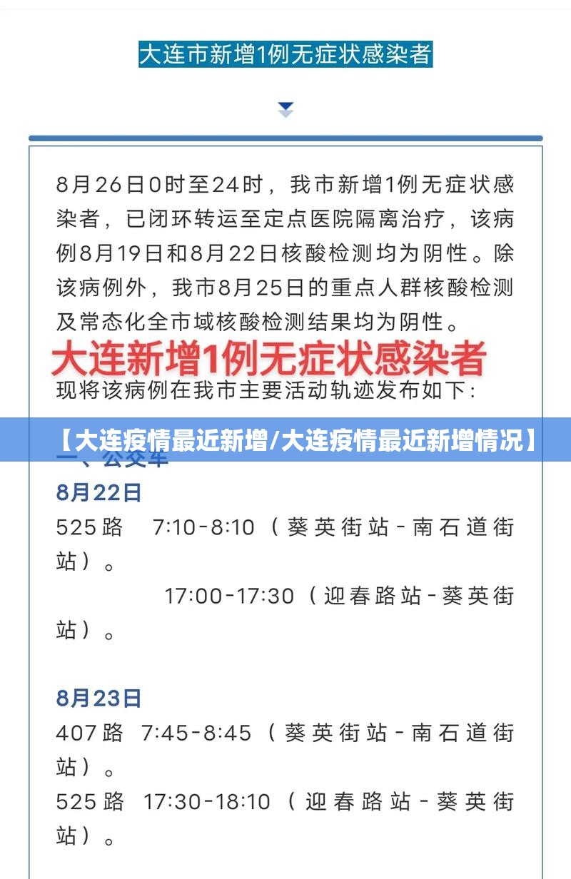 【大连疫情最近新增/大连疫情最近新增情况】