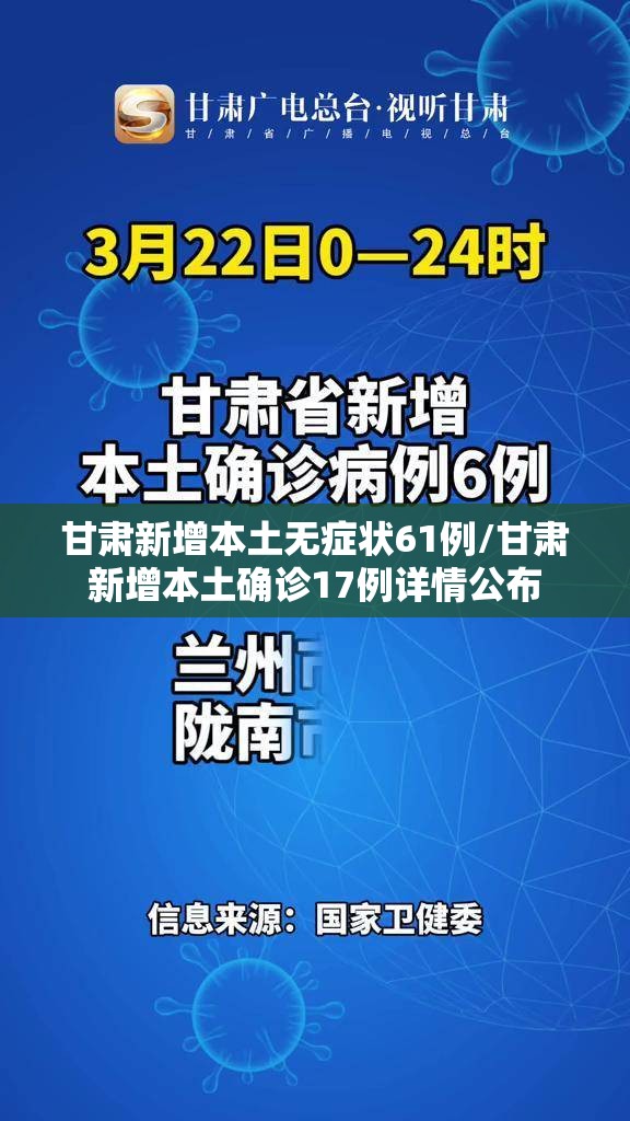 甘肃新增本土无症状61例/甘肃新增本土确诊17例详情公布