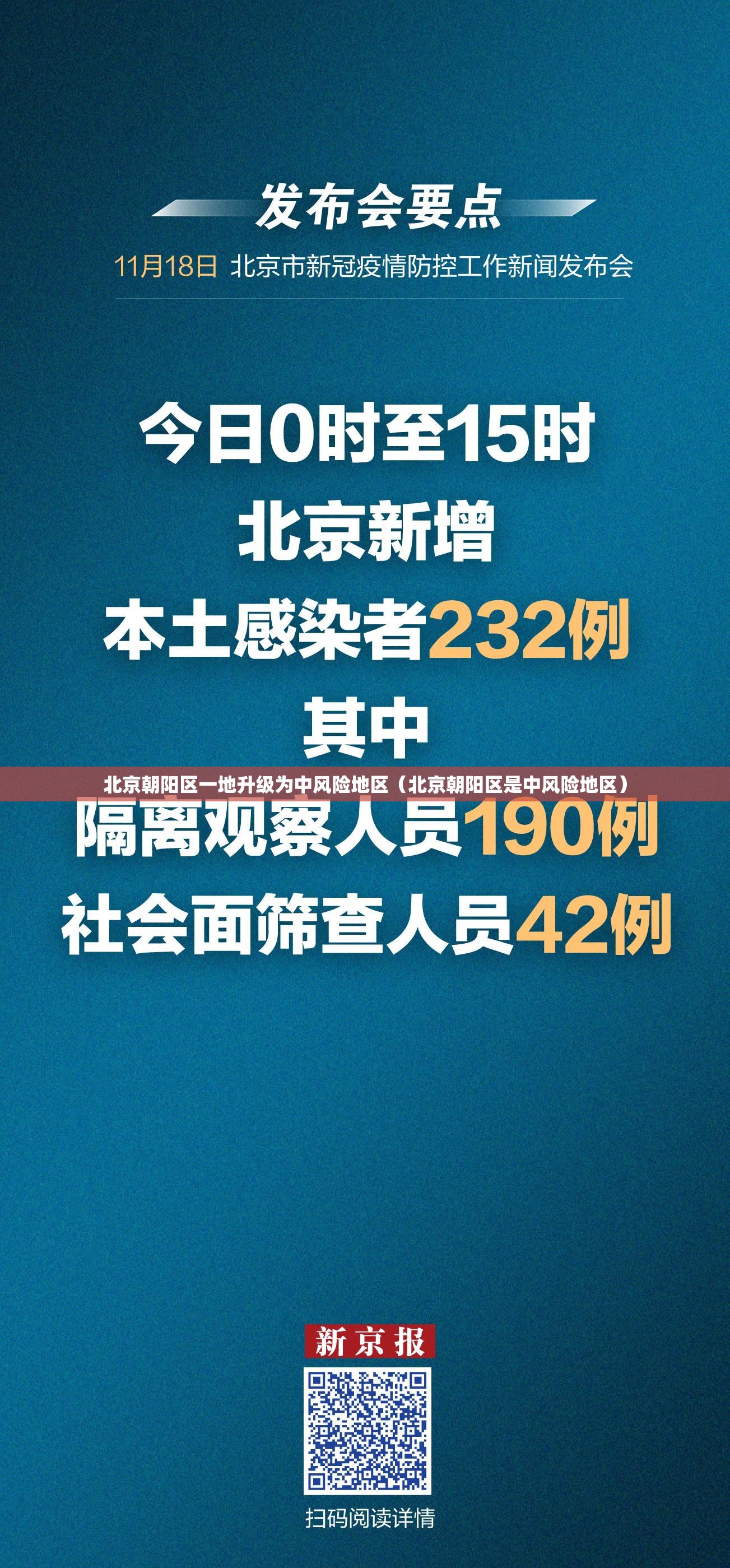 北京朝阳区一地升级为中风险地区(北京朝阳区是中风险地区) 北京朝阳区一地升级为中风险地区(北京朝阳区是中风险地区)