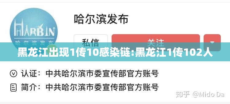 黑龙江出现1传10感染链:黑龙江1传102人 黑龙江出现1传10感染链:黑龙江1传102人