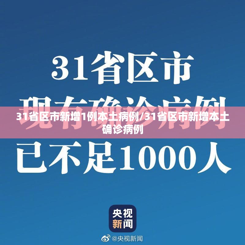 31省区市新增1例本土病例/31省区市新增本土确诊病例