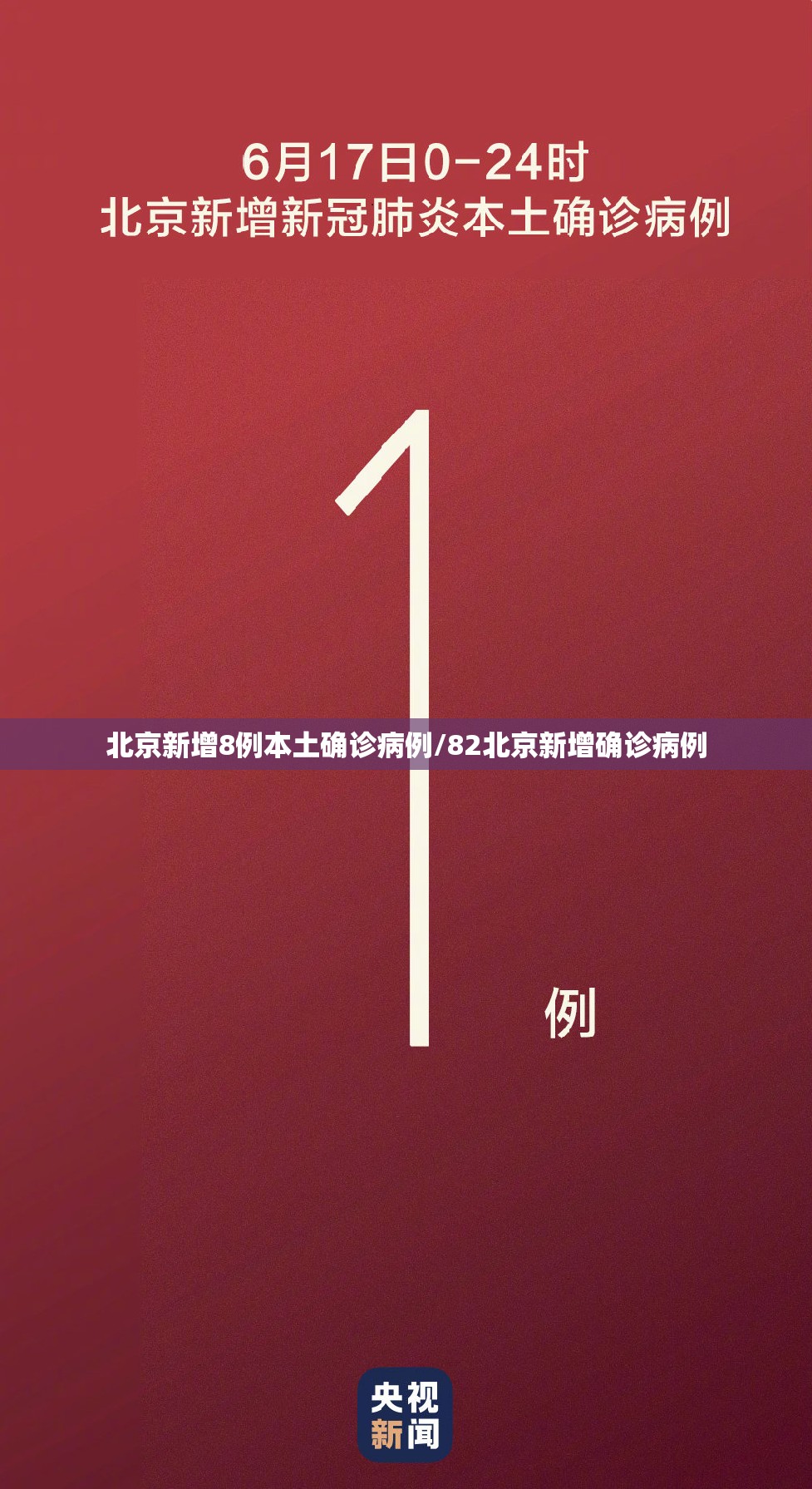 北京新增8例本土确诊病例/82北京新增确诊病例