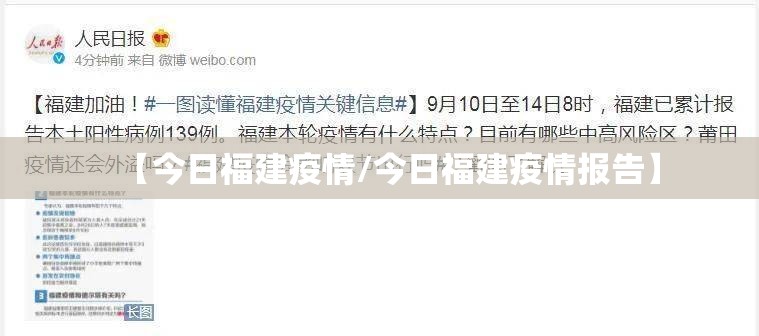 【今日福建疫情/今日福建疫情报告】