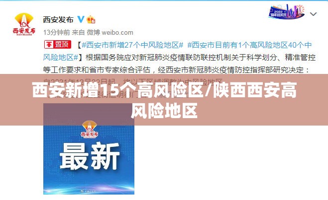 西安新增15个高风险区/陕西西安高风险地区