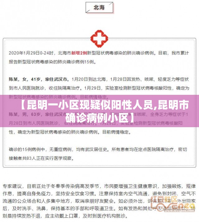 【昆明一小区现疑似阳性人员,昆明市确诊病例小区】 【昆明一小区现疑似阳性人员,昆明市确诊病例小区】