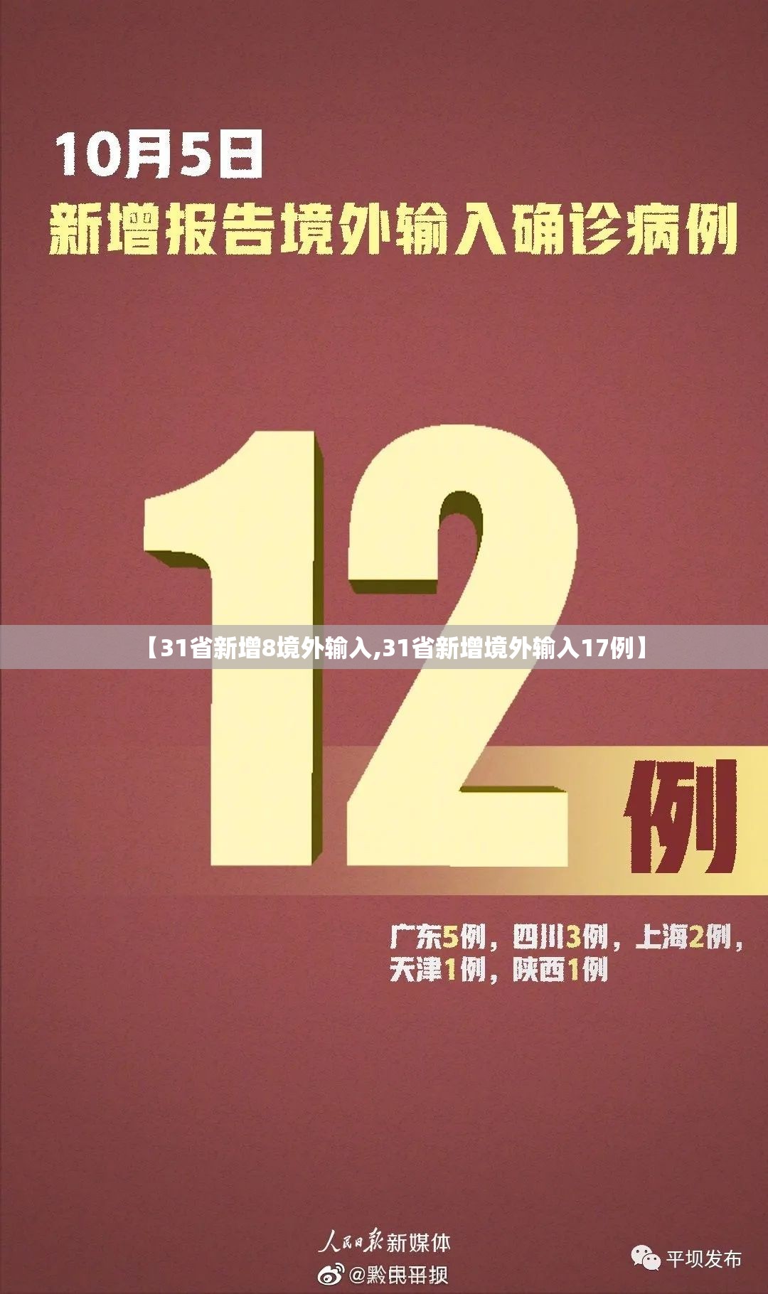 【31省新增8境外输入,31省新增境外输入17例】