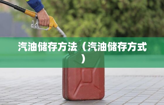 汽油储存方法（汽油储存方式）