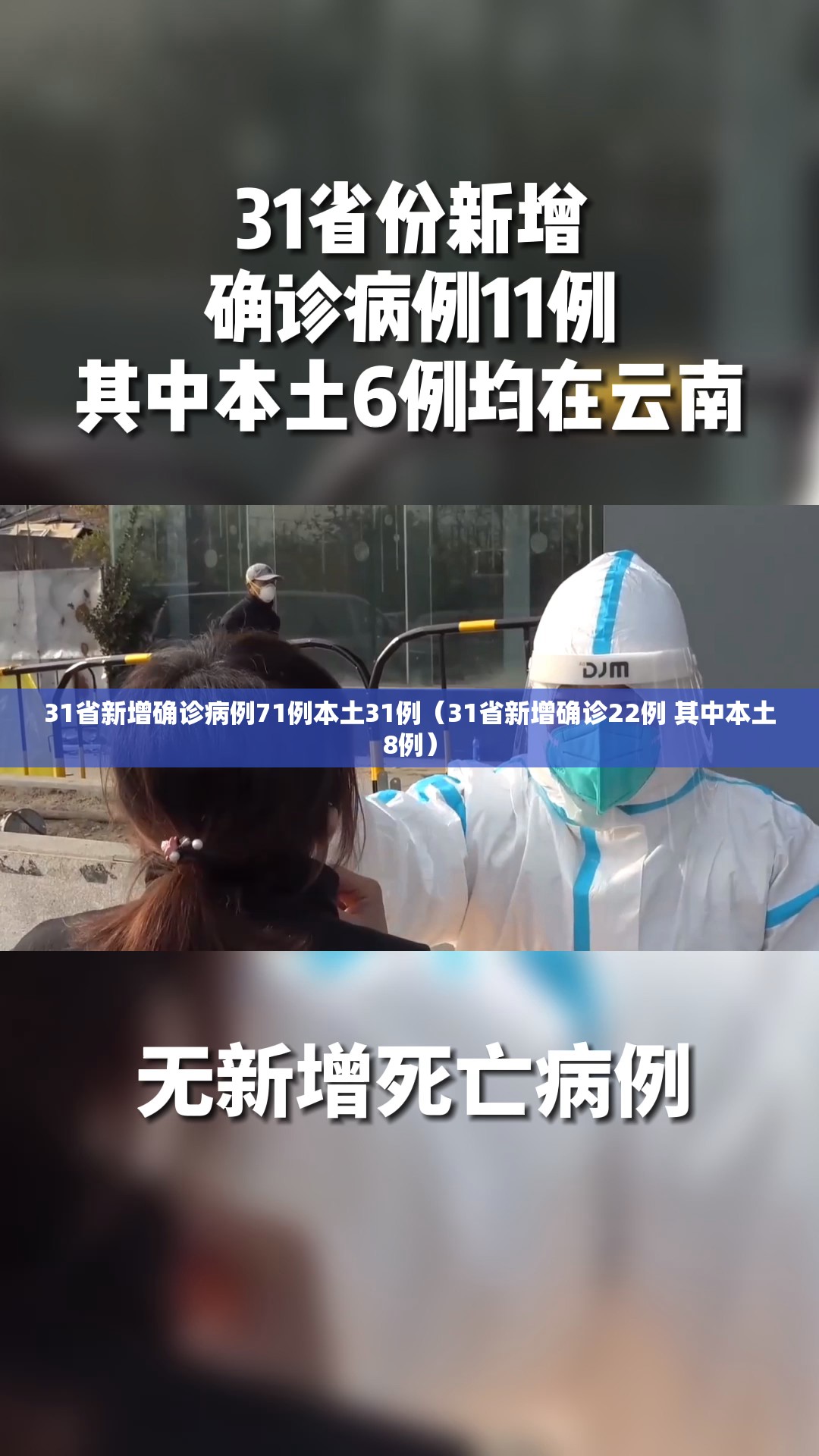 31省新增确诊病例71例本土31例（31省新增确诊22例 其中本土8例）
