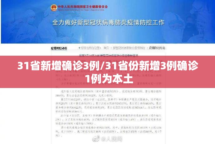 31省新增确诊3例/31省份新增3例确诊 1例为本土