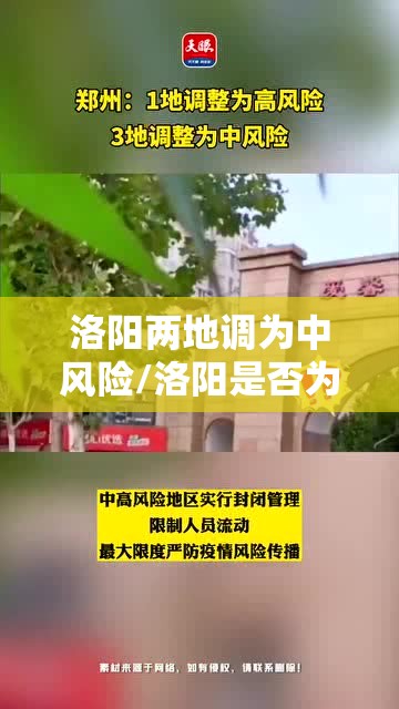 洛阳两地调为中风险/洛阳是否为中高风险区
