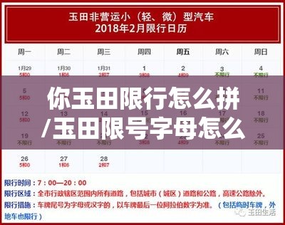 你玉田限行怎么拼/玉田限号字母怎么算