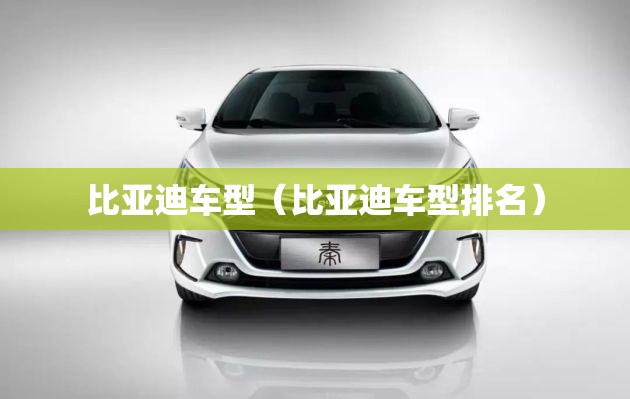 比亚迪车型（比亚迪车型排名）