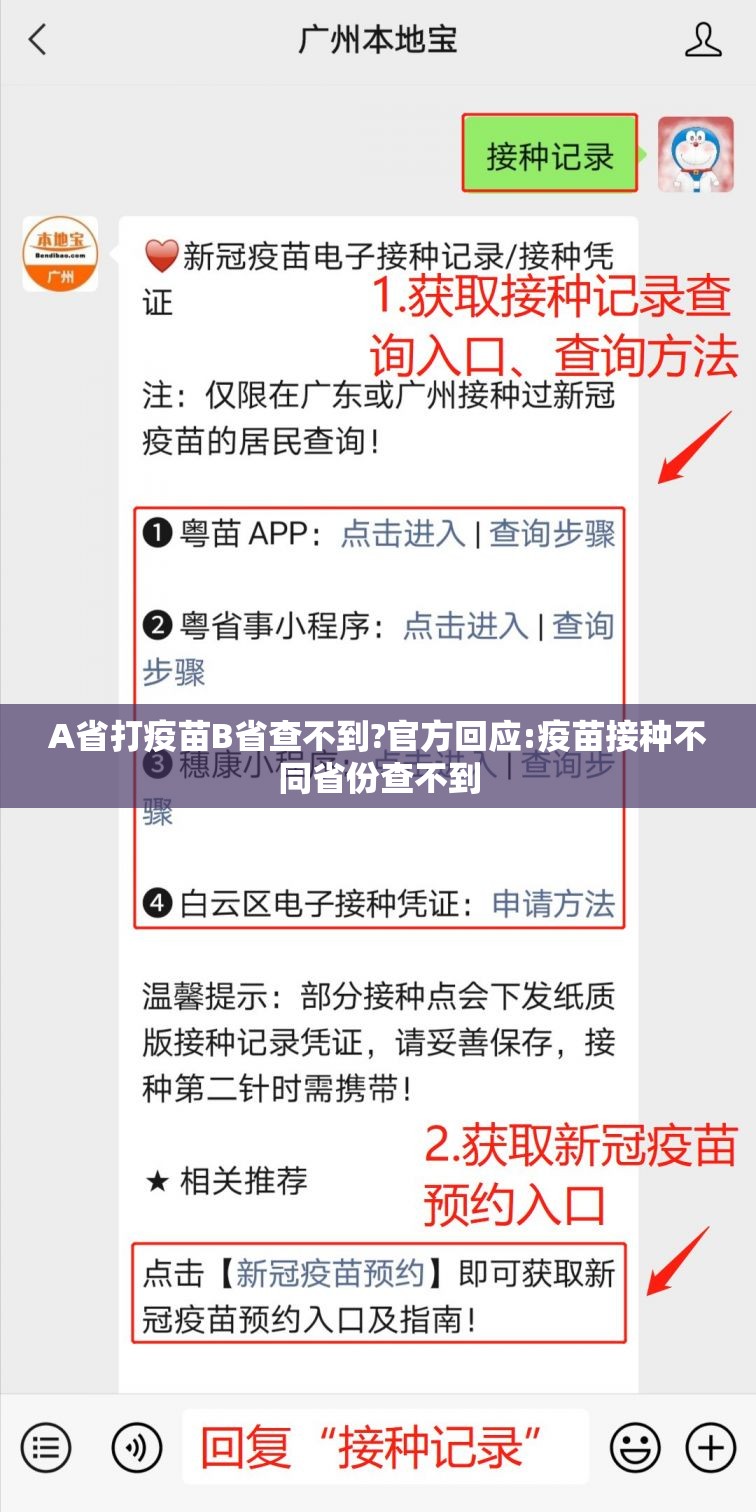 A省打疫苗B省查不到?官方回应:疫苗接种不同省份查不到