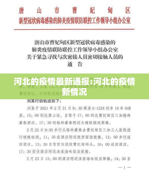 河北的疫情最新通报:河北的疫情新情况