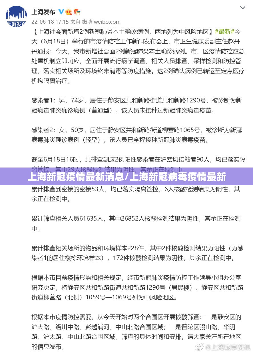 上海新冠疫情最新消息/上海新冠病毒疫情最新