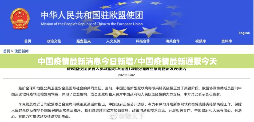 中国疫情最新消息今日新增/中国疫情最新通报今天
