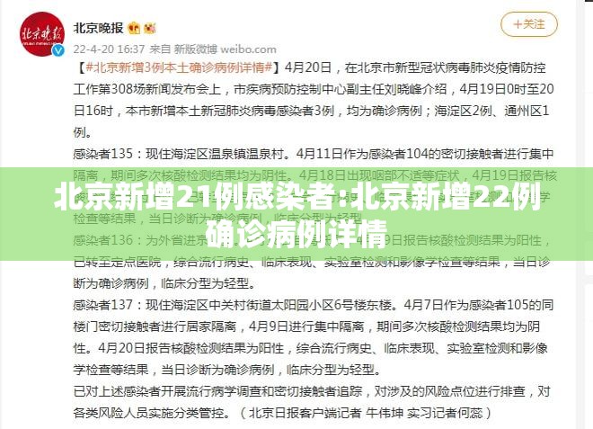 北京新增21例感染者:北京新增22例确诊病例详情