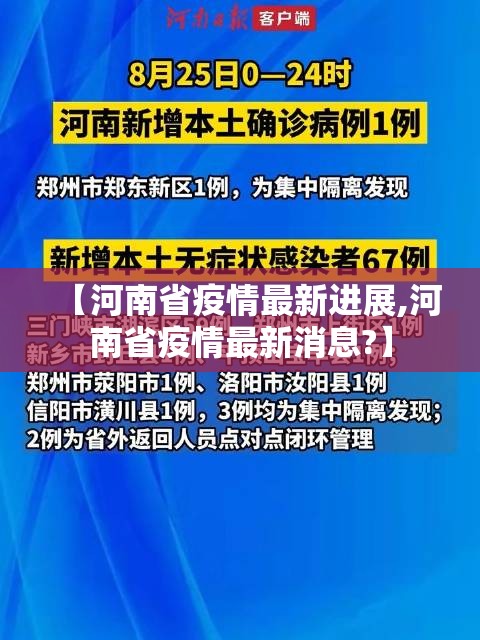 【河南省疫情最新进展,河南省疫情最新消息?】 【河南省疫情最新进展,河南省疫情最新消息?】