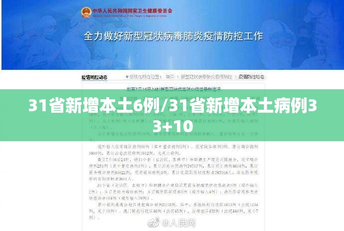 31省新增本土6例/31省新增本土病例33+10 31省新增本土6例/31省新增本土病例33+10