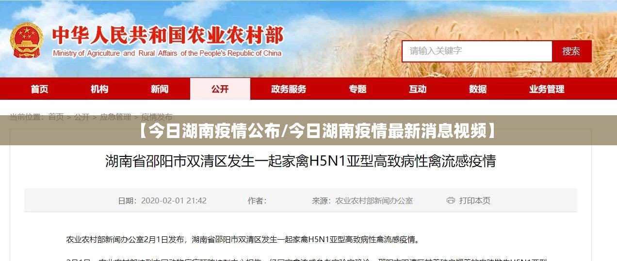 【今日湖南疫情公布/今日湖南疫情最新消息视频】