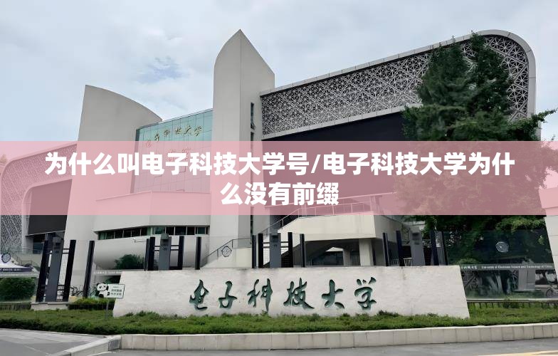 为什么叫电子科技大学号/电子科技大学为什么没有前缀