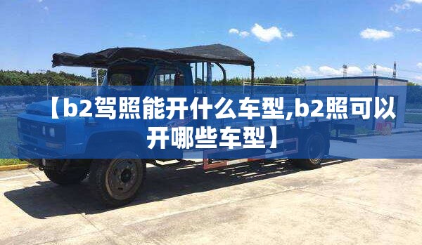 【b2驾照能开什么车型,b2照可以开哪些车型】