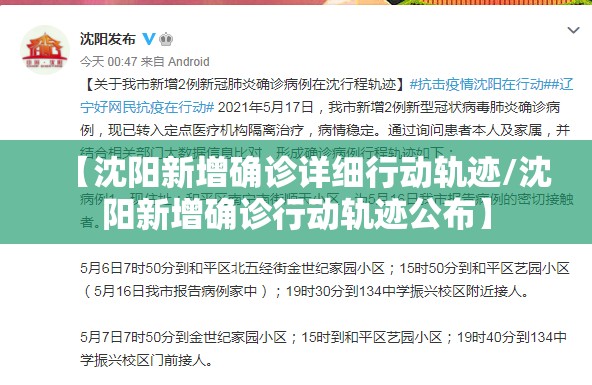 【沈阳新增确诊详细行动轨迹/沈阳新增确诊行动轨迹公布】