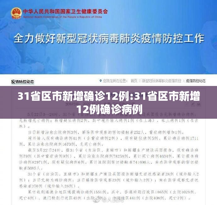 31省区市新增确诊12例:31省区市新增12例确诊病例